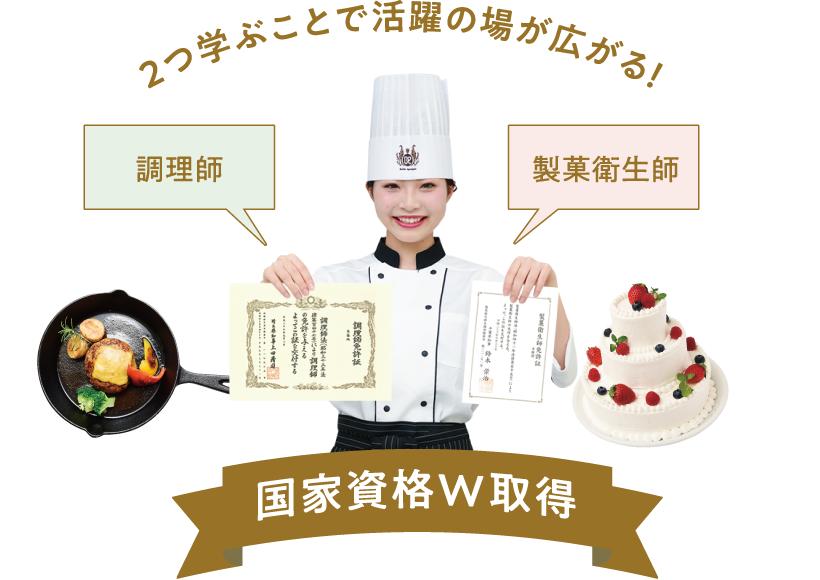 2つ学ぶことで活躍の場が広がる！