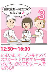 学校見学・説明、体験授業、質問タイム